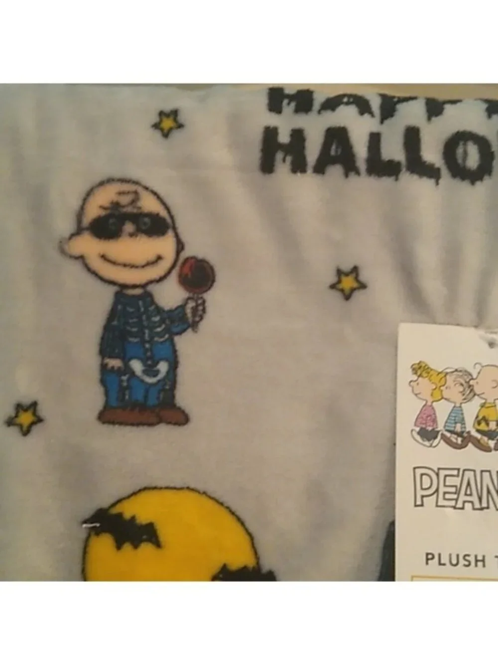 Berkshire Peanuts Halloween Lucy Charlie Brown Woodstock Plush Throw